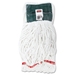 Web Foot Shrinkless Looped-End Wet Mop Head Cotton/Synthetic Medium White 6/Cs - RCPA25206WHICT
