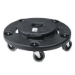 Brute Round Twist On/Off Dolly 250lb Cap 18" x 6 5/8" Black 1/Ea - RC-2640-BK