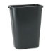 Deskside Plastic Wastebasket Rectangular 41 Qrt 1/Ea - RC-2957-BK