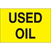 2" x 3" - "Used Oil" (Fluorescent Yellow) Labels 500/Roll - DL1430