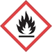 1 x 1" Pictogram - Flame Labels 500/Roll - DL4141
