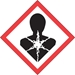 1" x 1" Pictogram - Health Hazard Label 500/Roll - DL4139