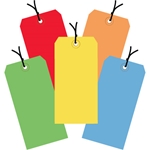 13 Pt. Shipping Tags - Assorted Color Packs 