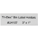Tri-Dex™ Bin Label Holders - Tri-Dex™ Bin Label Holders