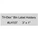 Tri-Dex™ Bin Label Holders - Tri-Dex™ Bin Label Holders