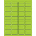 Fluorescent Rectangle Laser Labels 