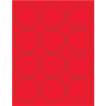 Fluorescent Circle Laser Labels 