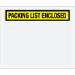 10" x 12" Yellow "Packing List Enclosed" Envelopes 500/Cs - PL433